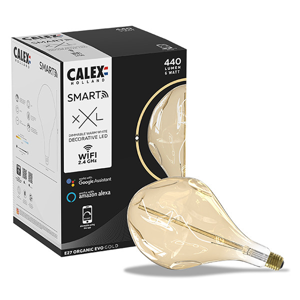 Calex XXL Smart lamp E27 | Organic Evo | Gold | 1800K | 280 lumen | 6W  LCA00449 - 1