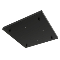 Calex design plafondkap vierkant 4 snoeren (zwart)  LCA00219