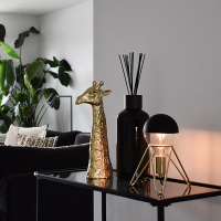 Calex lampvoet E27 | Driepoot met schakelaar | Goud LCA00583