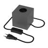 Calex lampvoet E27 | Tafelmodel met schakelaar | Grijs  LCA00195