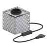 Calex lampvoet E27 | Tafelmodel met schakelaar | Kubus | Glas | Wit LCA00580 - 1
