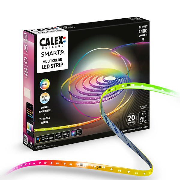 Calex ledstrip 20 meter set | RGB + 2700-6500K | 1040 lumen | 24W LCA01255 - 1