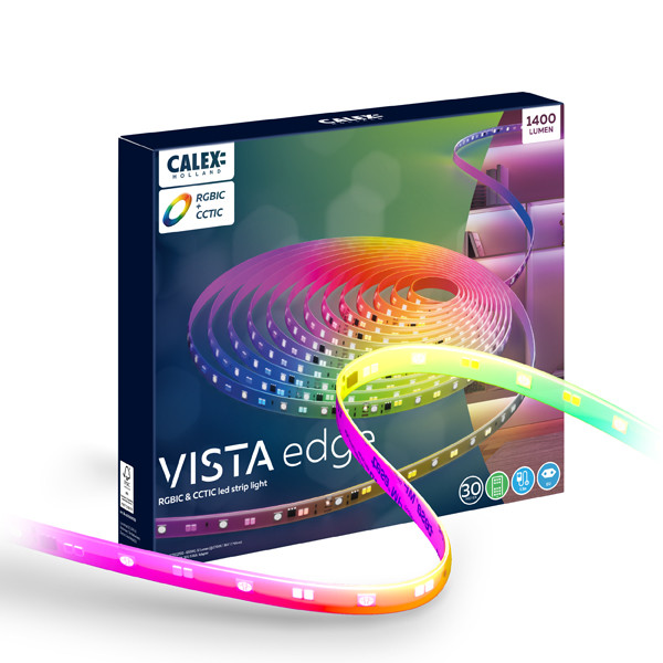Calex ledstrip 30 meter set | Vista | RGB + 2700-6500K | 1400 lumen | 24W LCA01232 - 1