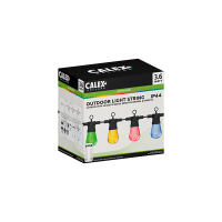 Calex lichtsnoer 10 meter | Gekleurd | 10 lampjes | IP44 | 3.6W  LCA01122