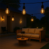 Calex lichtsnoer 10 meter | Vista | 2700K | 8 lampjes | 45 lumen | 12W | Zwart  LCA01179 - 4