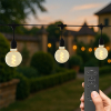 Calex lichtsnoer 10 meter | Vista | 2700K | 8 lampjes | 45 lumen | 12W | Zwart  LCA01179 - 5