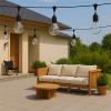 Calex lichtsnoer 10 meter | Vista | 2700K | 8 lampjes | 45 lumen | 12W | Zwart  LCA01179 - 6