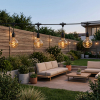 Calex lichtsnoer 10 meter | Vista | 2700K | 8 lampjes | 45 lumen | 12W | Zwart LCA01179 - 2