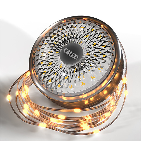 Calex oplaadbaar lichtsnoer 8 meter | RGB + 2700K | 180 lumen | 3.7W | Grijs  LCA01178 - 1