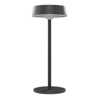 Calex oplaadbare solar tafellamp | Parma | 2700K | Dimbaar | 150 lumen | IP67 | 2.2W | Zwart  LCA01174