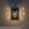 Calex oplaadbare solar wandlamp | Asti | 2700K | 150 lumen | IP44 | 1.6W | Zwart  LCA01173 - 2