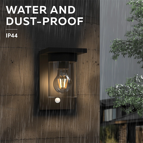 Calex oplaadbare solar wandlamp | Asti | 2700K | 150 lumen | IP44 | 1.6W | Zwart  LCA01173 - 3