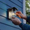 Calex oplaadbare solar wandlamp | Asti | 2700K | 150 lumen | IP44 | 1.6W | Zwart  LCA01173 - 6