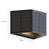 Calex oplaadbare solar wandlamp | Caserta | Up & Down | Vierkant | 2700K | 40 lumen | IP44 | 0.5W | Zwart  LCA01170 - 7