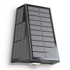 Calex oplaadbare solar wandlamp | Matera | Up & Down | Rechthoek | 2700K | 85 lumen | IP44 | 1.6W | Zwart  LCA01171 - 1