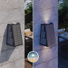Calex oplaadbare solar wandlamp | Matera | Up & Down | Rechthoek | 2700K | 85 lumen | IP44 | 1.6W | Zwart  LCA01171 - 4