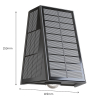 Calex oplaadbare solar wandlamp | Matera | Up & Down | Rechthoek | 2700K | 85 lumen | IP44 | 1.6W | Zwart  LCA01171 - 7