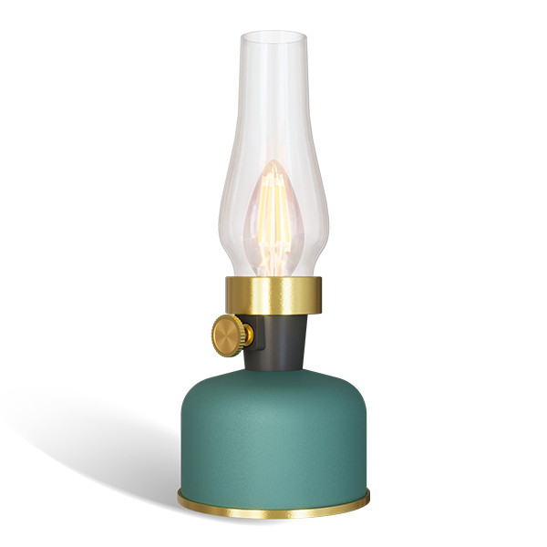 Calex oplaadbare tafellamp | Lavinio | 1800K | Dimbaar | 200 lumen | IP54 | 2.5W | Groen  LCA01162 - 1