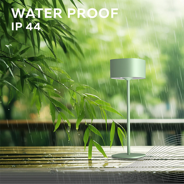 Calex oplaadbare tafellamp | Serino | 2700K | Dimbaar | 90 lumen | IP44 | 2W | Groen  LCA01160 - 3
