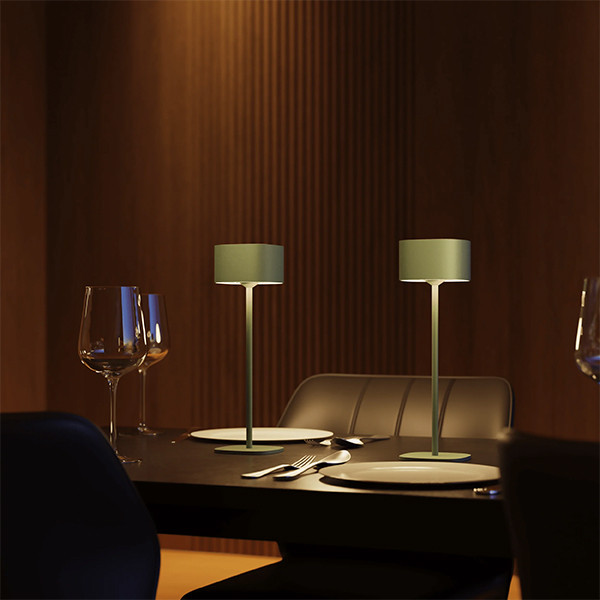 Calex oplaadbare tafellamp | Serino | 2700K | Dimbaar | 90 lumen | IP44 | 2W | Groen  LCA01160 - 4