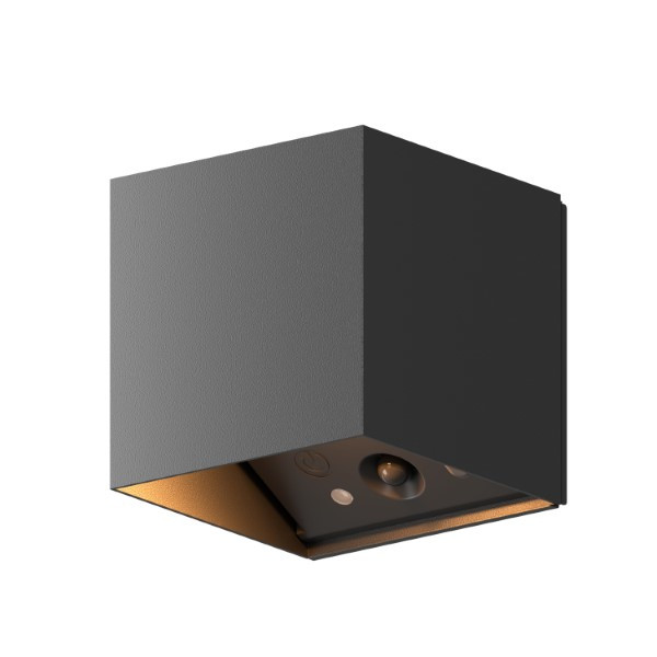 Calex oplaadbare wandlamp buiten | Falerna | 2700K | IP44 | Zwart | 2 stuks LCA01157 - 1