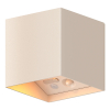 Calex oplaadbare wandlamp buiten | Volterra | Up & Down | Vierkant | 2700K | 170 lumen | IP44 | 1.5W | Zand  LCA01156 - 1