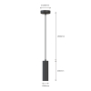 Calex pendel GU10 | 1.5 meter | Zwart  LCA01180 - 7