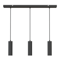 Calex pendels GU10 | 3 stuks met plafondplaat | 1.5 meter | Zwart  LCA01181