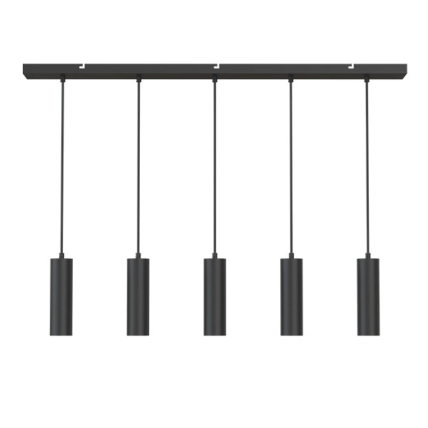 Calex pendels GU10 | 5 stuks met plafondplaat | 1.5 meter | Zwart  LCA01182 - 1
