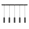 Calex pendels GU10 | 5 stuks met plafondplaat | 1.5 meter | Zwart  LCA01182 - 1