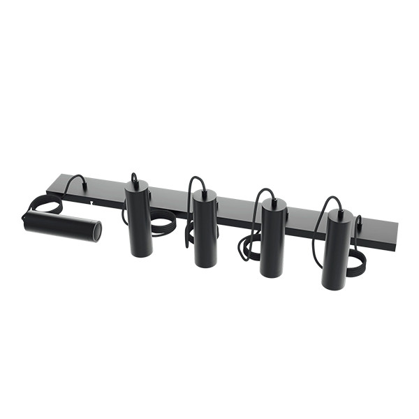Calex pendels GU10 | 5 stuks met plafondplaat | 1.5 meter | Zwart  LCA01182 - 4