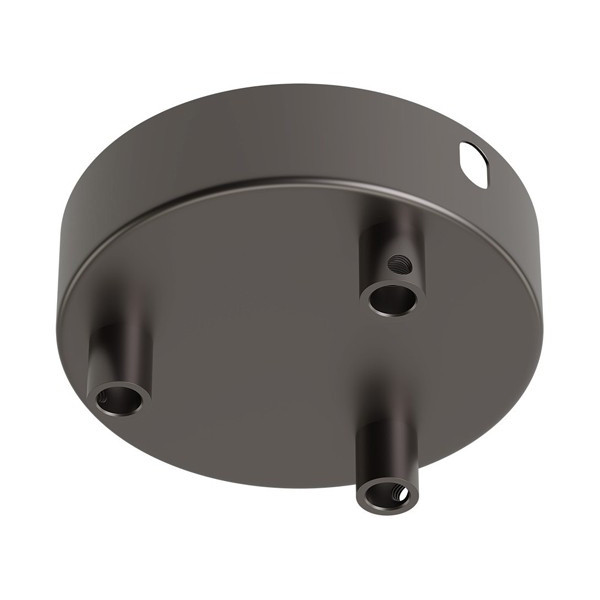 Calex plafondkap geschikt voor 3 snoeren (parel zwart)  LCA00207 - 1