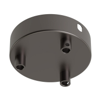 Calex plafondkap geschikt voor 3 snoeren (parel zwart)  LCA00207