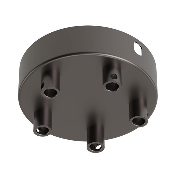Calex plafondkap geschikt voor 5 snoeren (parel zwart)  LCA00208 - 1