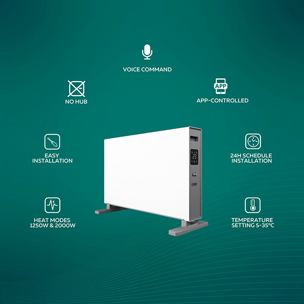 Calex slimme convectorkachel | 2000W | Wit  LCA00816 - 2