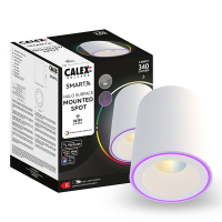 Calex slimme opbouwspot | Halo | Wit | RGB + 2700-6500K | 6.5W  LCA00811