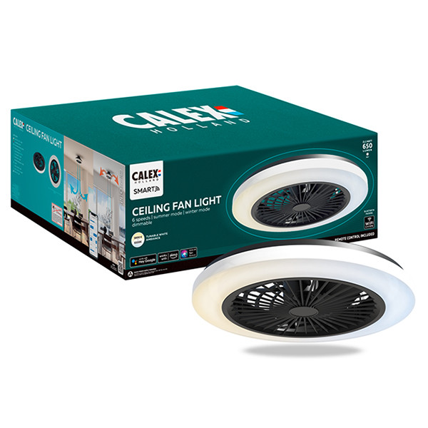 Calex slimme plafondlamp met ventilator | 3000K-6500K | Wit | 21.5W  LCA01056 - 1