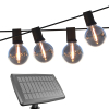 Calex solar lichtsnoer 10 meter | Vista | 2700K | 20 lampjes | 35 lumen | 3W | Zwart  LCA01176 - 1