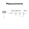 Calex solar lichtsnoer 20 meter | Vista | 2700K | 30 lampjes | 35 lumen | 3W | Zwart LCA01177 - 7