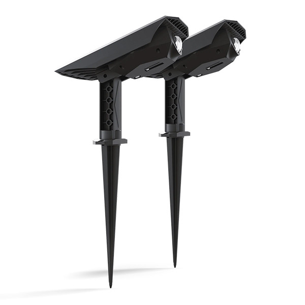 Calex solar prikspots | Padoa | 2700K | 65 lumen | IP44 | 0.5W | Zwart | 2 stuks  LCA01169 - 1
