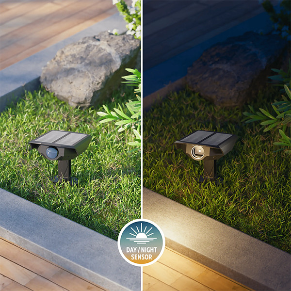 Calex solar prikspots | Padoa | 2700K | 65 lumen | IP44 | 0.5W | Zwart | 2 stuks  LCA01169 - 4