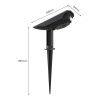 Calex solar prikspots | Padoa | 2700K | 65 lumen | IP44 | 0.5W | Zwart | 2 stuks  LCA01169 - 6