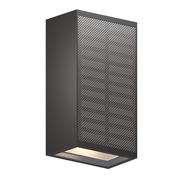 Calex solar wandlamp | Up & Down | Rechthoek | 2700K | 45 lumen | IP65 | 1W | Zwart LCA01275 - 1