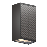 Calex solar wandlamp | Up & Down | Rechthoek | 2700K | 45 lumen | IP65 | 1W | Zwart LCA01275