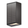 Calex solar wandlamp | Up & Down | Rechthoek | 2700K | 45 lumen | IP65 | 1W | Zwart LCA01275 - 1