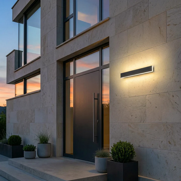 Calex wandlamp buiten | Montevia Villa | 2700K | 100 cm | Zwart LCA01296 - 2