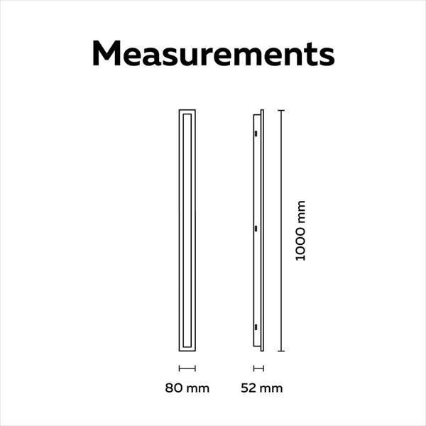 Calex wandlamp buiten | Montevia Villa | 2700K | 100 cm | Zwart LCA01296 - 7
