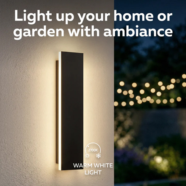 Calex wandlamp buiten | Montevia Villa | 2700K | 30 cm | Zwart LCA01294 - 5