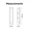 Calex wandlamp buiten | Montevia Villa | 2700K | 30 cm | Zwart LCA01294 - 8