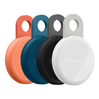 Chipolo LOOP Bluetooth Tracker | Houtskool, Wit, Navy & Koraal | 4 stuks